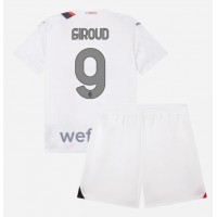 AC Milan Olivier Giroud #9 Replika babykläder Bortaställ Barn 2023-24 Kortärmad (+ korta byxor)